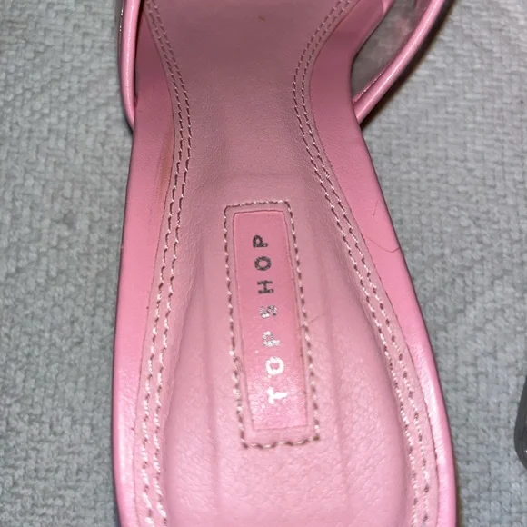 EUC, TopShop Pink & Clear Sandals, Size 38 - Picture 6 of 15